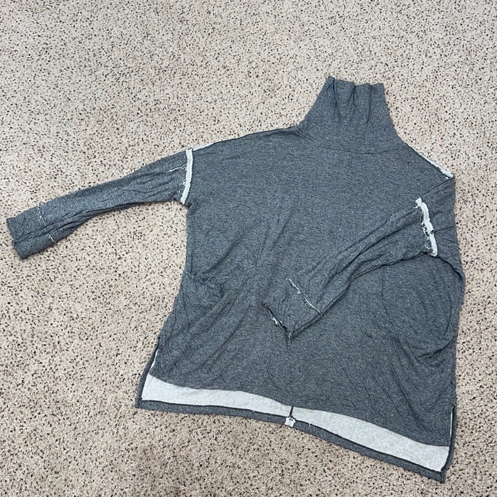 Free People Grey Tuttle Neck Sweater
